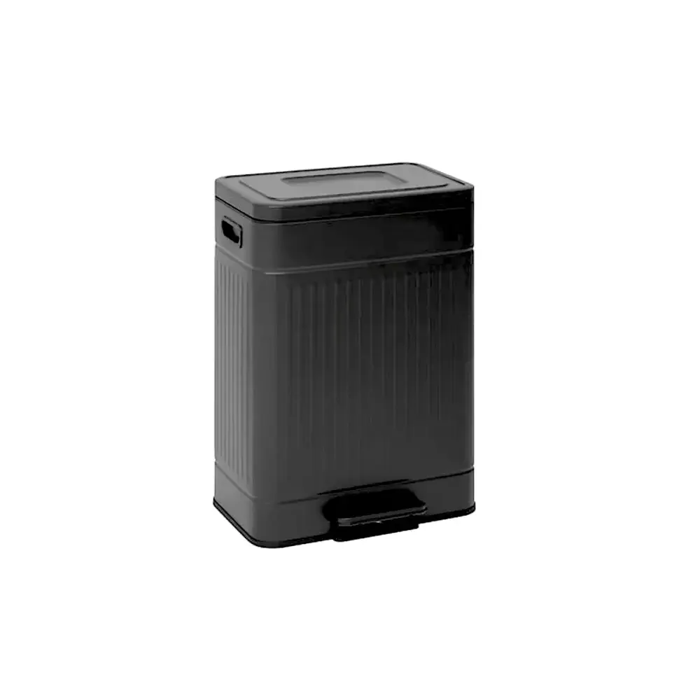 Pattumiera Differenziata Nova Nera 60 Litri In Metallo 214561 5FIVE…