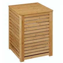 Portabiancheria Sicela, 65 L, Bamboo, 40X40X60 cm, Cesto Biancheria…