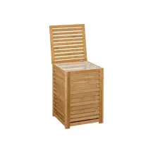Portabiancheria Sicela, 65 L, Bamboo, 40X40X60 cm, Cesto Biancheria…