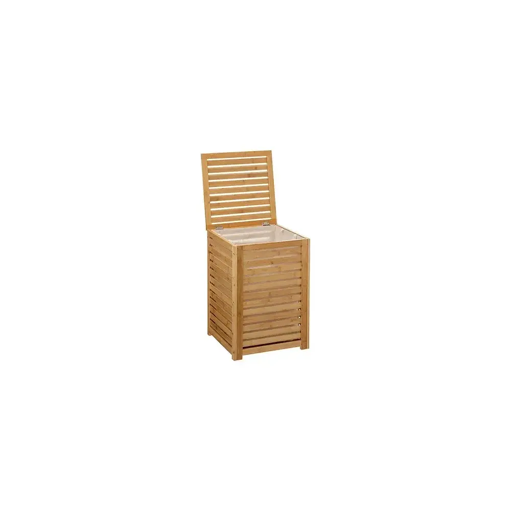 Portabiancheria Sicela, 65 L, Bamboo, 40X40X60 cm, Cesto Biancheria…