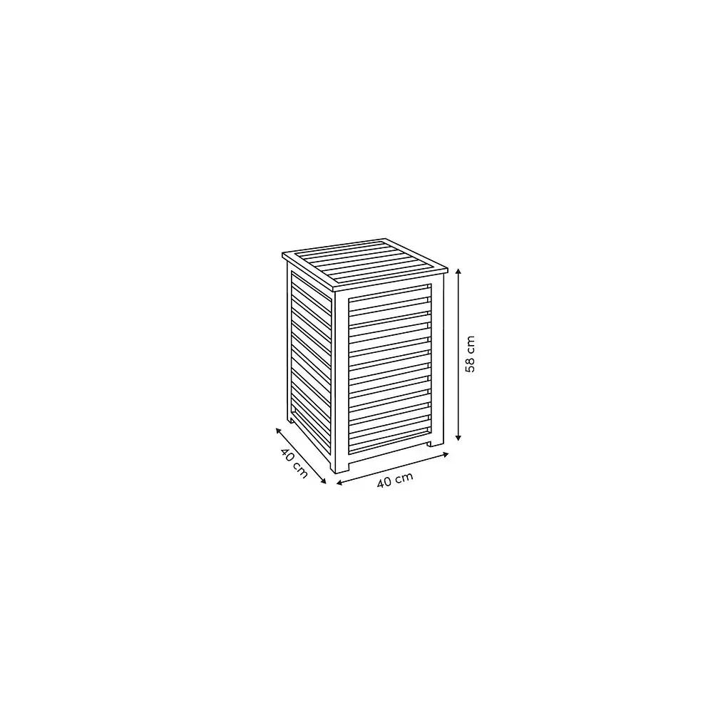 Portabiancheria Sicela, 65 L, Bamboo, 40X40X60 cm, Cesto Biancheria…