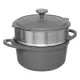 Vaporiera D24Cm Alluminio Pressato grigio 5FIVE - 5FIVE