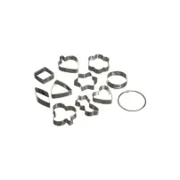 5FIVE Set di 10 tagliabiscotti in acciaio - resistente e durevole