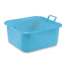Bacinella Quadrata Plastica 15L Plastime Blu o Bianca