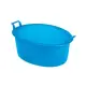 Plastime Bacinella Ovale in Plastica 45x36x16 cm – bianca o blu