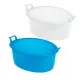 Plastime Bacinella Ovale in Plastica 45x36x16 cm – bianca o blu