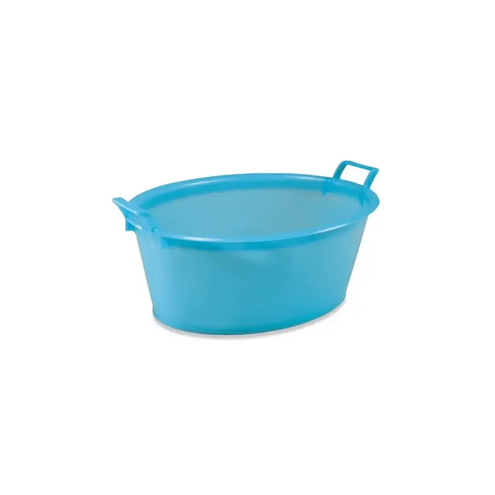 Bacinella ovale PLASTIME 18 L – plastica con manico in polietilene