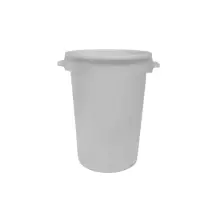 PLASTIME Bidone in Plastica 75 L Bianco – Polietilene robusto
