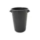 Bidone Plastime 75 L nero in polietilene con coperchio