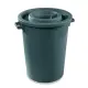 PLASTIME Bidone in plastica 100 lt nero – Polietilene robusto