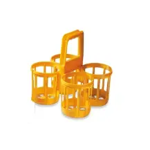Cestello Portabottiglie PLASTIME 32x30x32 cm, manico lungo