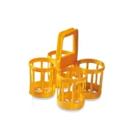Cestello Portabottiglie PLASTIME 32x30x32 cm, manico lungo