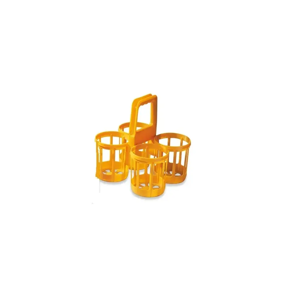 Cestello Portabottiglie PLASTIME 32x30x32 cm, manico lungo
