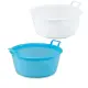 Plastime Bacinella Tonda 19 L in Polietilene con 2 manici