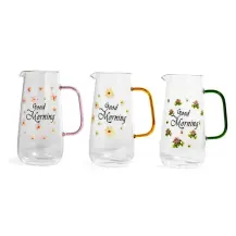 Caraffa MERCURY 1200 ml Vetro Borosilicato – Fantasie Assortite