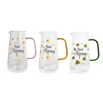 Caraffa MERCURY 1200 ml Vetro Borosilicato – Fantasie Assortite