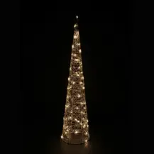 MERCURY Albero di Natale Cono 200 Luci LED Oro