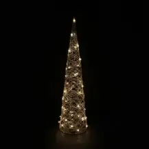 MERCURY Albero di Natale a Cono Oro 60cm con 30 LED