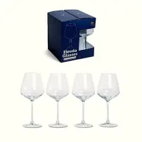 Set 4 Calici Vino Rosso Mercury in Vetro da 60 cl