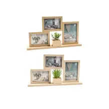 Portafoto MERCURY 49541 Legno 3 Cornici 47x7x25 cm