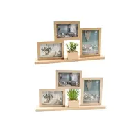 Portafoto MERCURY 49541 Legno 3 Cornici 47x7x25 cm