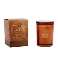 Candela Profumata Mangowood Saffron 400g in Vetro MERCURY