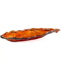 MERCURY Centrotavola Vetro Ambra 54x20x6 cm – Colore Ambra