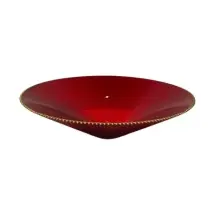 Mercurio Centrotavola Rosso E Oro 35 cm – Elegante decorazione