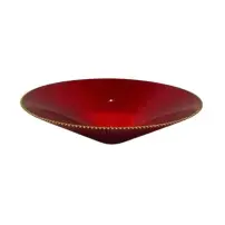 Mercurio Centrotavola Rosso E Oro 35 cm – Elegante decorazione