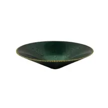 Centrotavola Verde E Oro in Vetro 35 cm - Elegante decorazione