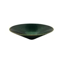 Centrotavola Verde E Oro in Vetro 35 cm - Elegante decorazione