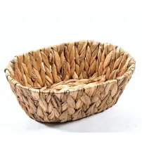 Cestino in Banano 23x17x8 cm MERCURY - Fibra Intrecciata a Mano