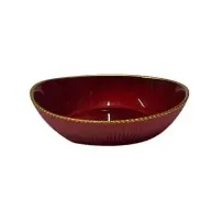Ciotola Ovale Rosso Oro 17 cm in Vetro – MERCURY