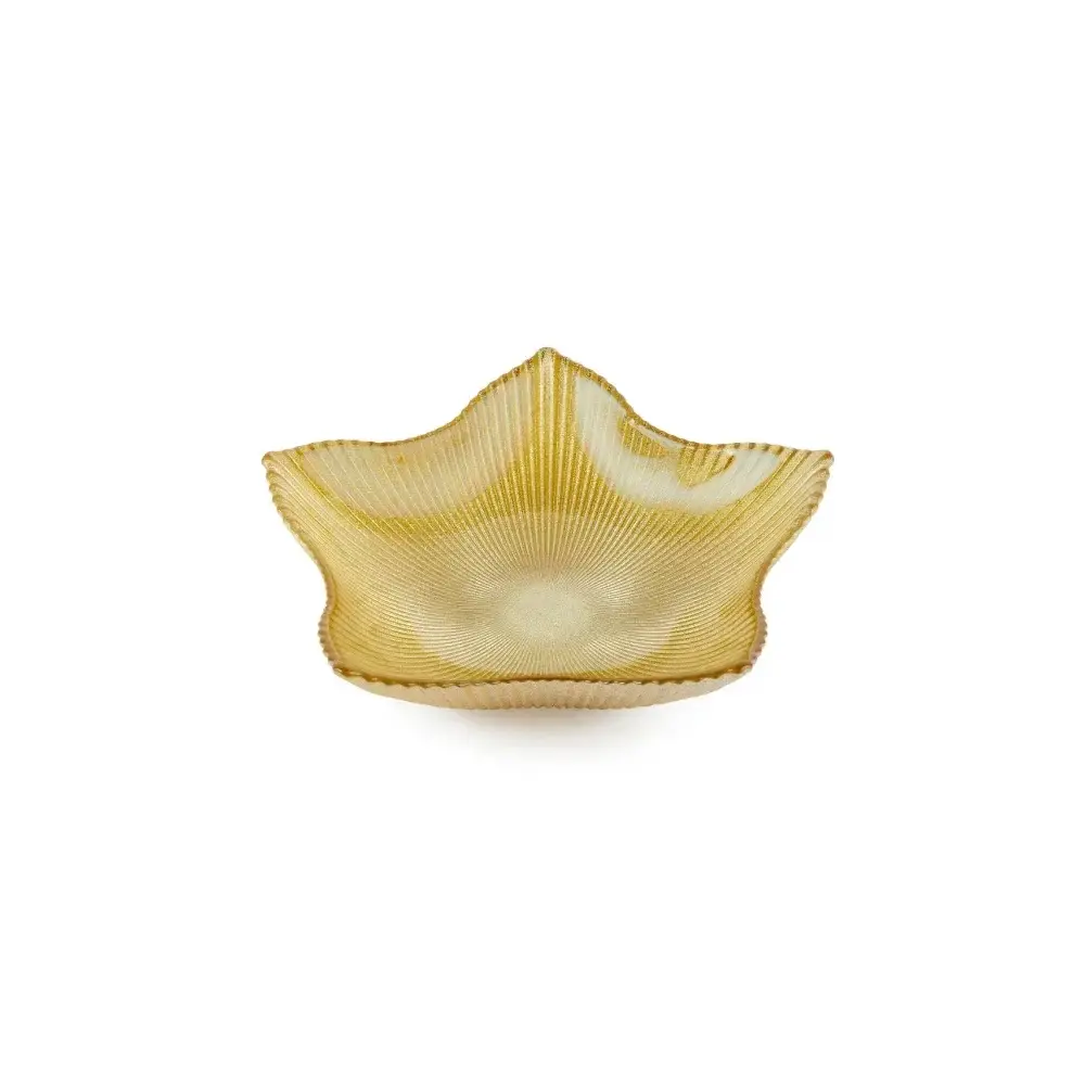 Ciotola Stella Oro in Vetro 16x5 cm &ndash; MercurY
